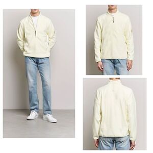 NWT RAINS Fleece Full Zip Jacket in “Straw”